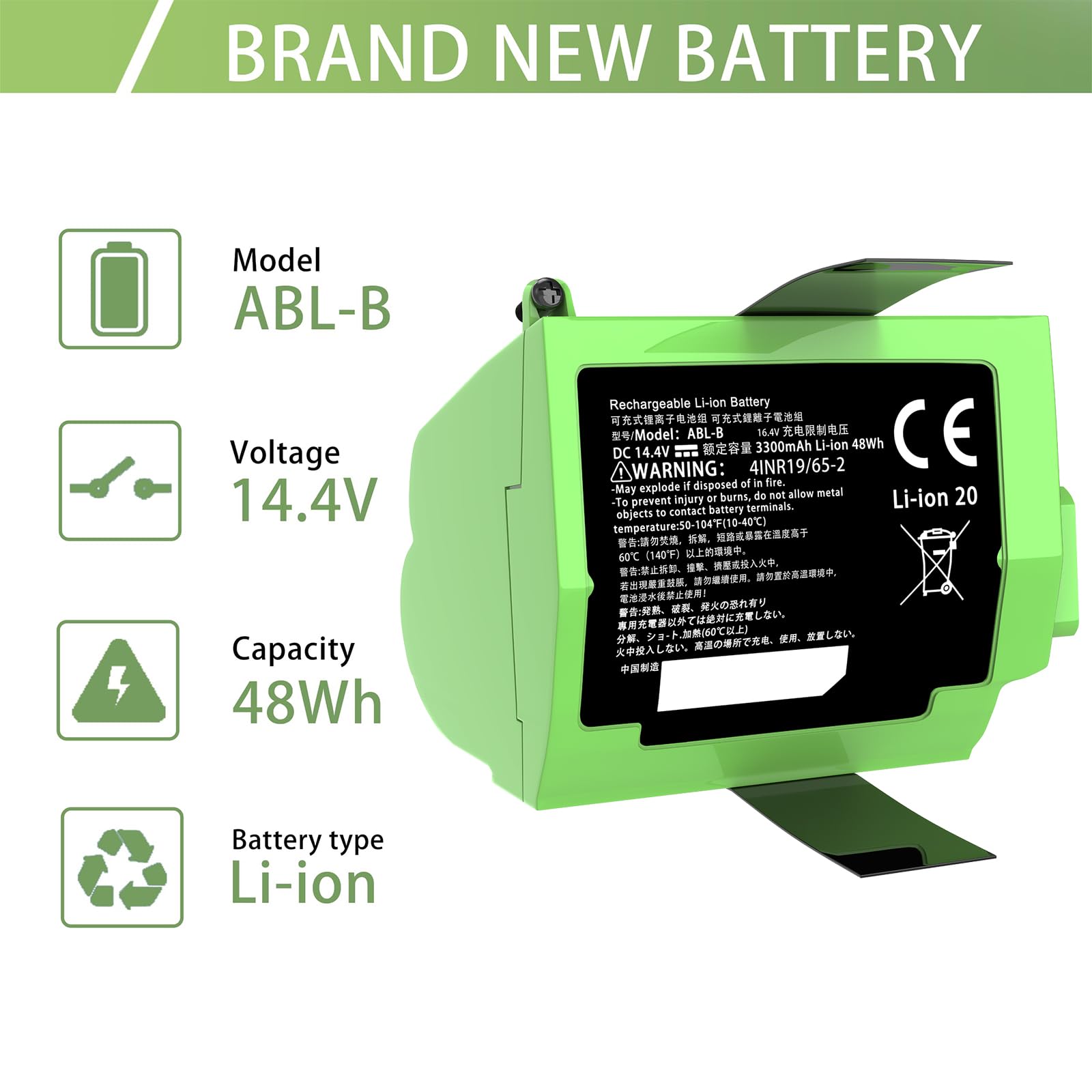 Amazon.com: JOTACT ABL-B 4INR19/65-2 Replacement Sweeper